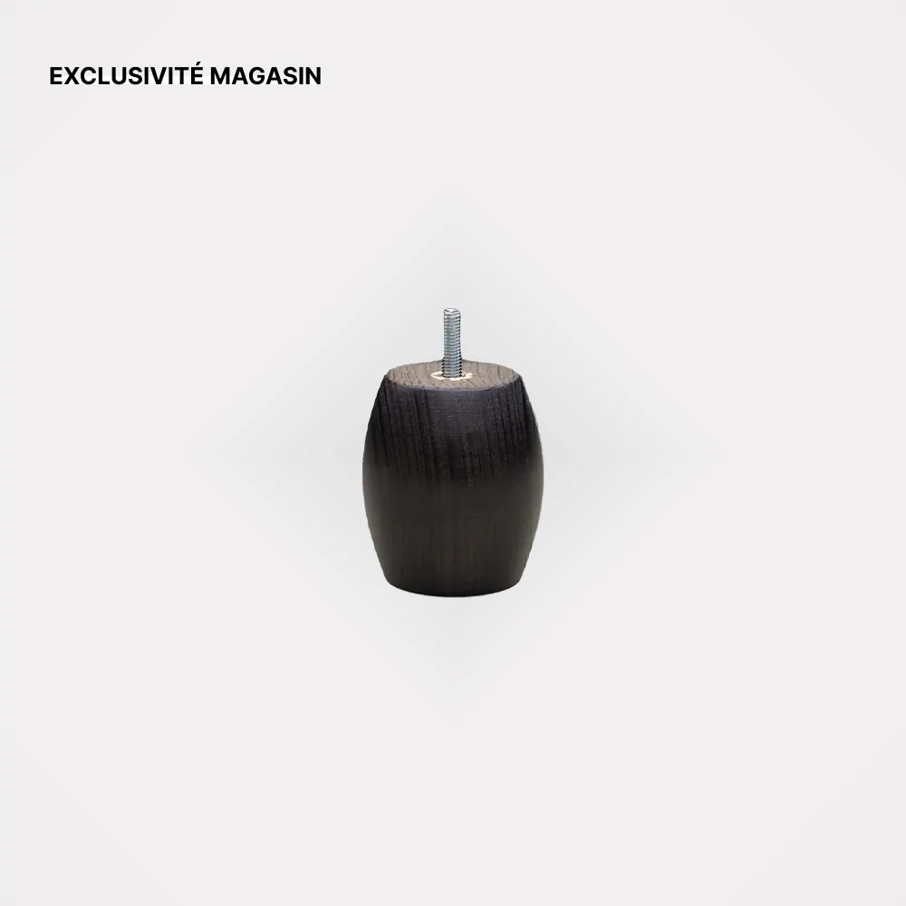 Pieds Olive bois 8 cm - 2...