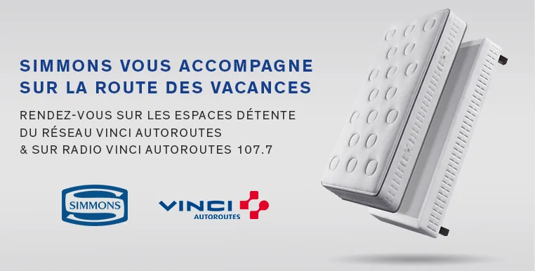 Simmons vous donne rendez-vous cet été sur la route des vacances !